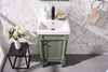 Image of Legion Furniture WLF9218-PG 18" Pewter Green Sink Vanity - Houux