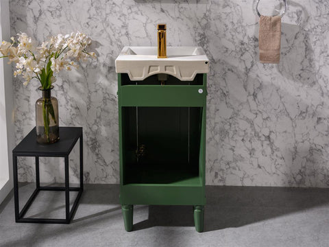 Legion Furniture WLF9218-VG 18" Vogue Green Sink Vanity - Houux