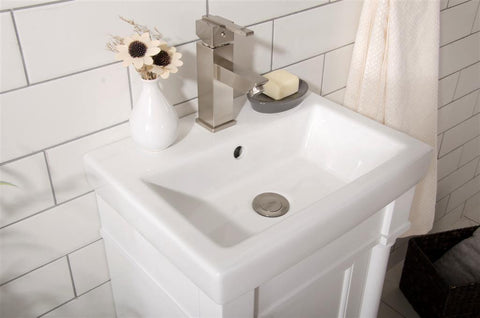 Legion Furniture WLF9218-W 18" White Sink Vanity - Houux