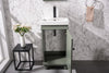 Image of Legion Furniture WLF9318-PG 18" Pewter Green Sink Vanity - Houux