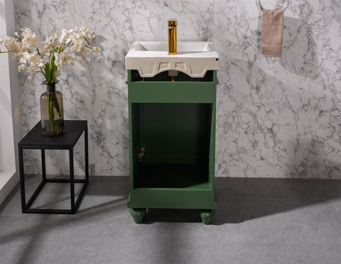 Legion Furniture WLF9318-VG 18" Vogue Green Sink Vanity - Houux