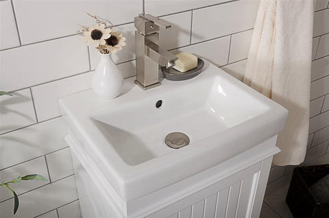 Legion Furniture WLF9318-W 18" White Sink Vanity - Houux