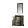 Image of Legion Furniture WN7136 + WN7124-M 37" Solid Elm Sink Vanity With Faucet and 24" Mirror - Houux