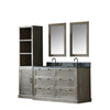 Image of Legion Furniture WN7260 +  WN7224-M 61" Solid Elm Sink Vanity With Faucet and 2 of 24" Mirror - Houux