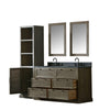 Image of Legion Furniture WN7260 +  WN7224-M 61" Solid Elm Sink Vanity With Faucet and 2 of 24" Mirror - Houux
