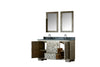 Image of Legion Furniture WN7660 + WN7624-M 60" Solid Elm Sink Vanity With Faucet and 2 of 24" Mirror - Houux