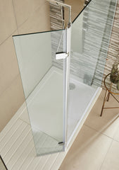 Nuie WRS030H Wetroom Hinged Screen 300 x 1850mm