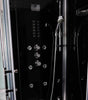 Image of Athena WS112 Steam Shower 59" x 36" Black - Houux