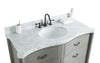Image of Legion Furniture WS2448-G 48" Solid Wood Sink Vanity With Mirror and Faucet - Houux