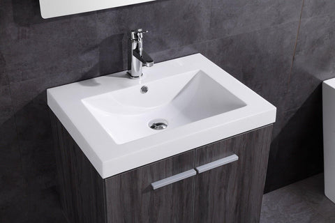 Legion Furniture WT5147-24-PVC 24" Bathroom Vanity Without Mirror, PVC - Houux