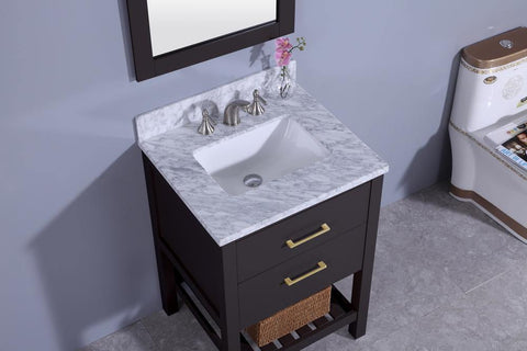 Legion Furniture WT7124-E Sink Vanity With Mirror, Without Faucet - Houux