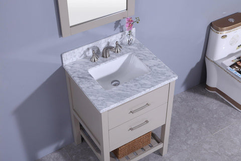 Legion Furniture WT7124-G Sink Vanity With Mirror, Without Faucet - Houux