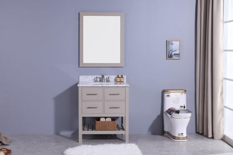 Legion Furniture WT7130-G Sink Vanity With Mirror, Without Faucet - Houux