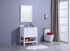 Legion Furniture WT7130-W Sink Vanity With Mirror, Without Faucet
