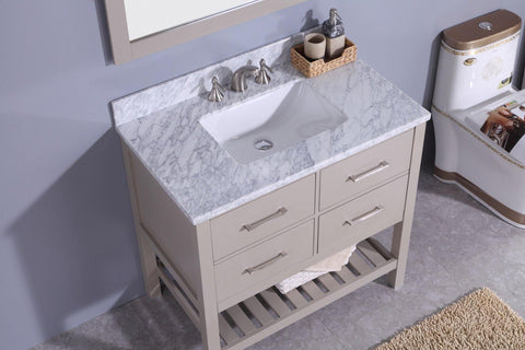 Legion Furniture WT7136-G Sink Vanity With Mirror, Without Faucet - Houux