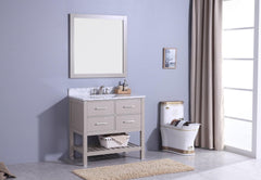 Legion Furniture WT7136-G Sink Vanity With Mirror, Without Faucet