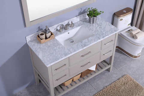 Legion Furniture WT7148-G Sink Vanity With Mirror, Without Faucet - Houux