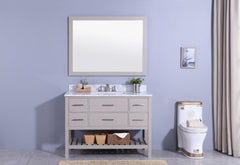 Legion Furniture WT7148-G Sink Vanity With Mirror, Without Faucet - Houux