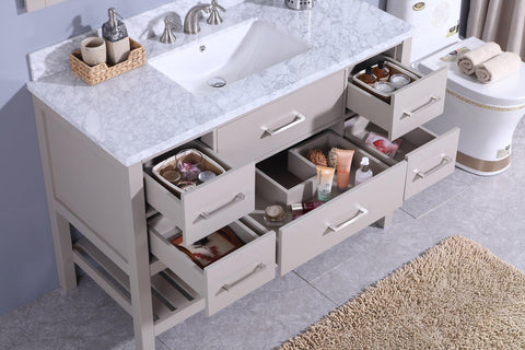 Legion Furniture WT7148-G Sink Vanity With Mirror, Without Faucet - Houux