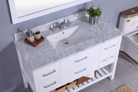 Legion Furniture WT7148-W Sink Vanity With Mirror, Without Faucet - Houux