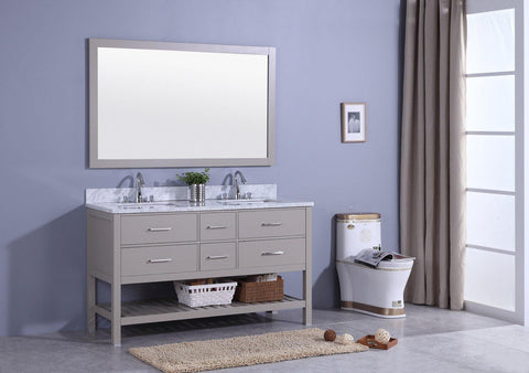 Legion Furniture WT7160-G Sink Vanity With Mirror, Without Faucet - Houux