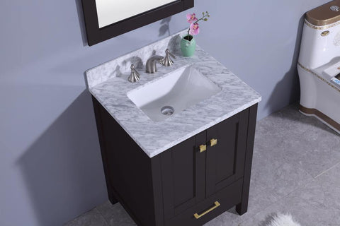 Legion Furniture WT7224-G Sink Vanity With Mirror, Without Faucet - Houux
