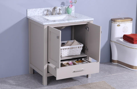 Legion Furniture WT7230-G Sink Vanity With Mirror, Without Faucet - Houux