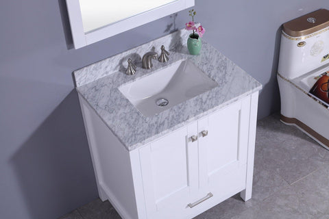 Legion Furniture WT7230-W Sink Vanity With Mirror, Without Faucet - Houux