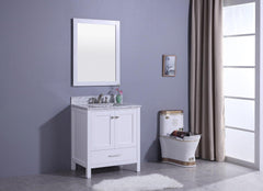 Legion Furniture WT7230-W Sink Vanity With Mirror, Without Faucet