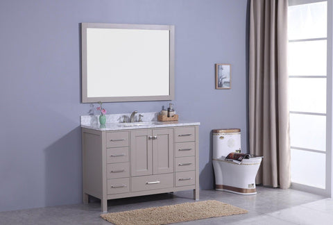 Legion Furniture WT7248-G Sink Vanity With Mirror, Without Faucet - Houux