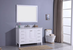 Legion Furniture WT7248-W Sink Vanity With Mirror, Without Faucet