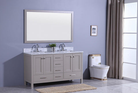 Legion Furniture WT7260-G Sink Vanity With Mirror, Without Faucet - Houux