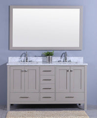Legion Furniture WT7260-G Sink Vanity With Mirror, Without Faucet - Houux