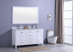 Legion Furniture WT7260-W Sink Vanity With Mirror, Without Faucet