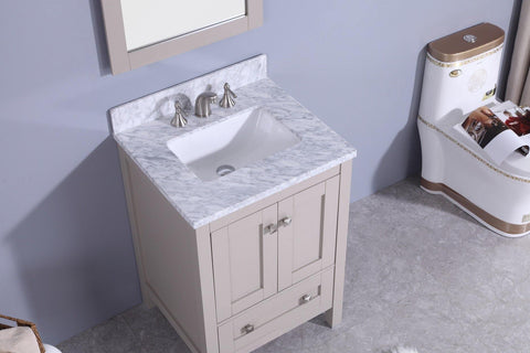 Legion Furniture WT7324-G Sink Vanity With Mirror, Without Faucet - Houux