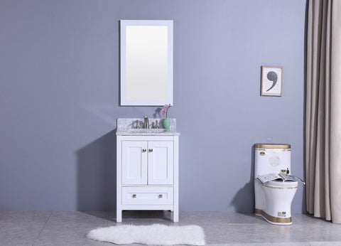 Legion Furniture WT7324-W Sink Vanity With Mirror, Without Faucet - Houux