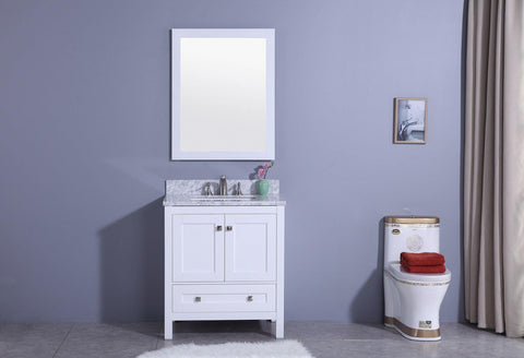 Legion Furniture WT7330-W Sink Vanity With Mirror, Without Faucet - Houux