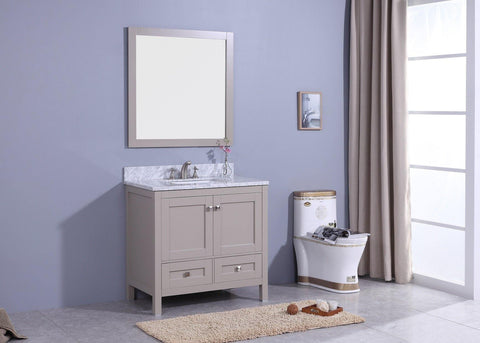 Legion Furniture WT7336-G Sink Vanity With Mirror, Without Faucet - Houux