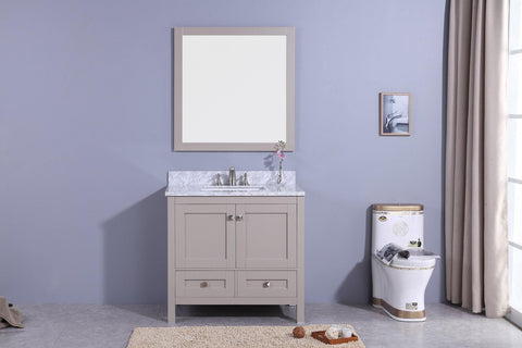 Legion Furniture WT7336-G Sink Vanity With Mirror, Without Faucet - Houux