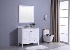 Legion Furniture WT7336-W Sink Vanity With Mirror, Without Faucet