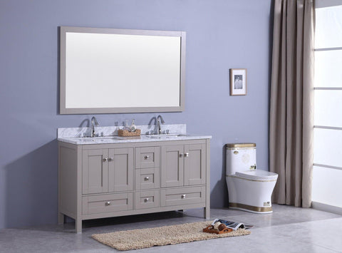 Legion Furniture WT7360-G Sink Vanity With Mirror, Without Faucet - Houux