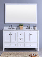 Legion Furniture WT7360-W Sink Vanity With Mirror, Without Faucet - Houux