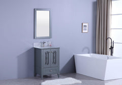 Legion Furniture WT7424-GG Sink Vanity With Mirror, Without Faucet