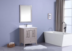 Legion Furniture WT7430-GW Sink Vanity With Mirror, Without Faucet