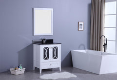 Legion Furniture WT7430-WB Sink Vanity With Mirror, Without Faucet