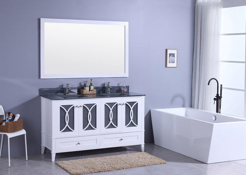 Legion Furniture WT7460-WT Sink Vanity With Mirror, Without Faucet - Houux