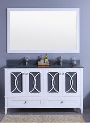 Legion Furniture WT7460-WT Sink Vanity With Mirror, Without Faucet - Houux