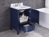 Image of Legion Furniture WT9309-24-B-PVC 24" Blue Bathroom Vanity Without Mirror, PVC - Houux