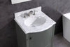 Image of Legion Furniture WT9309-24-PG-PVC 24" Pewter Green Bathroom Vanity, PVC - Houux