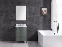 Legion Furniture WT9309-24-PG-PVC 24" Pewter Green Bathroom Vanity, PVC - Houux